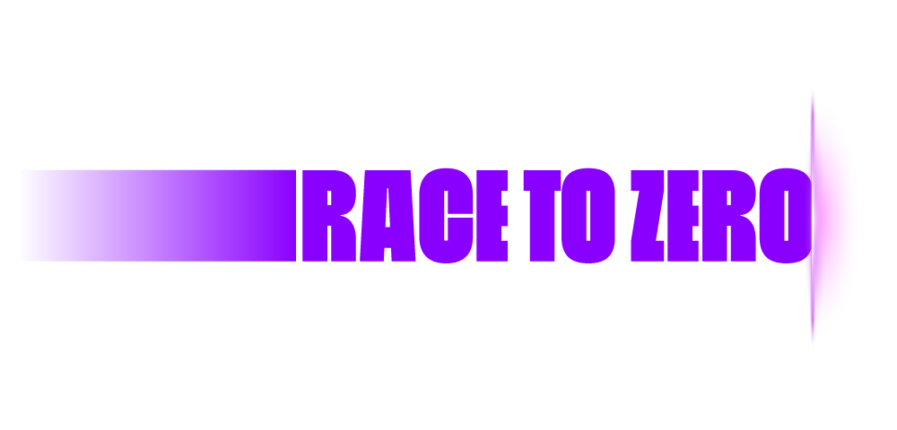 Imagen que dice Race to zero
